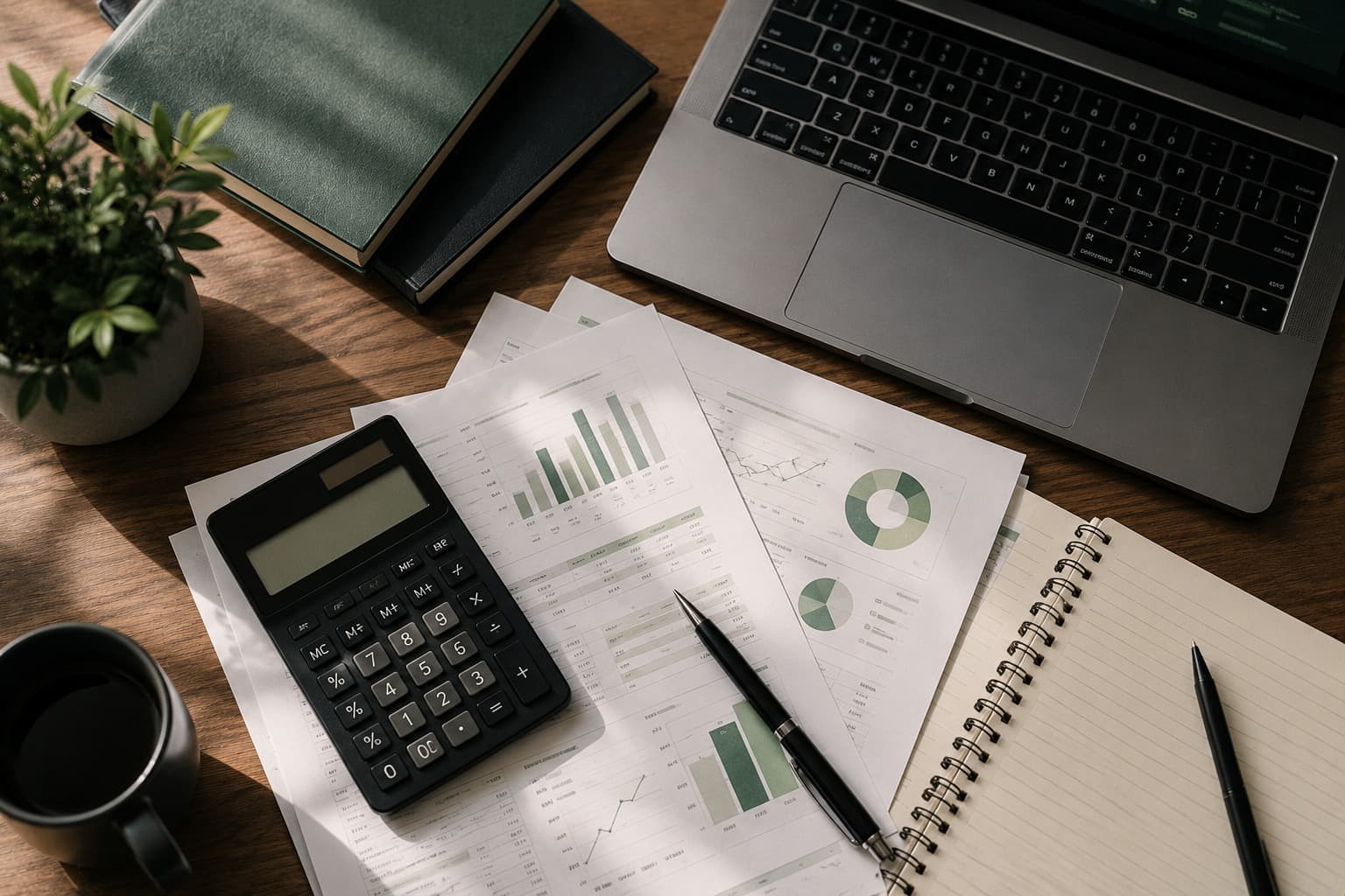 Financial planning desk with notes used to explain Degreeli methodology and data confidence.